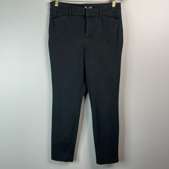 Old Navy High Waisted Pixie Ankle Skinny Pants Black Jack Hidden Slim Pockets 6 - Picture 10 of 10